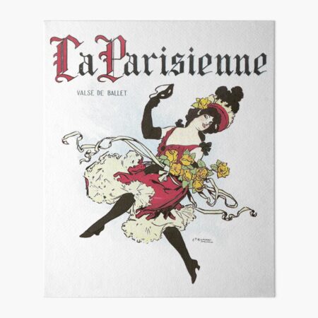 Paris France Can Can Dancer Art Board Print for Sale by photozrus