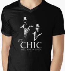 Camiseta para hombre de cuello en v Chic - Nile Rodgers y Bernard Edwards