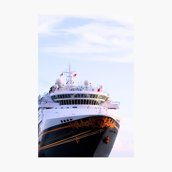 Disney Cruise Ship at Key West Florida Photographic Print