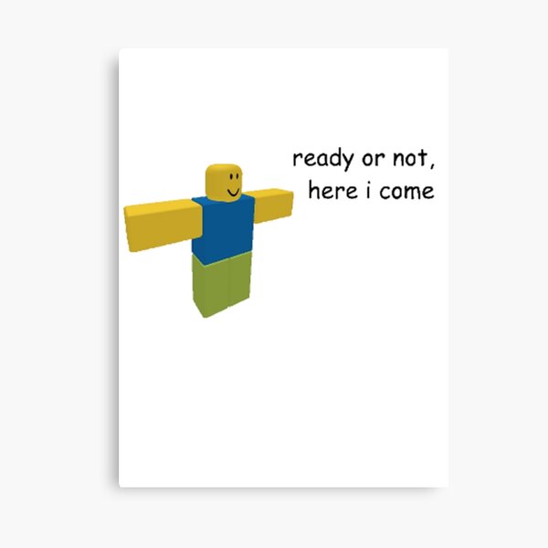 Noob Roblox Memes Canvas Prints for Sale