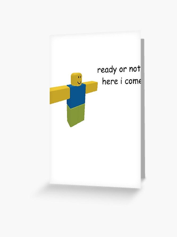Tpose Meme Greeting Card By Markopolo123 Redbubble - roblox memes greeting cards redbubble