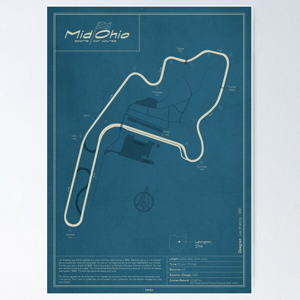 Item preview, Mid Ohio Sports Car Course designed and sold by Peter Dials.