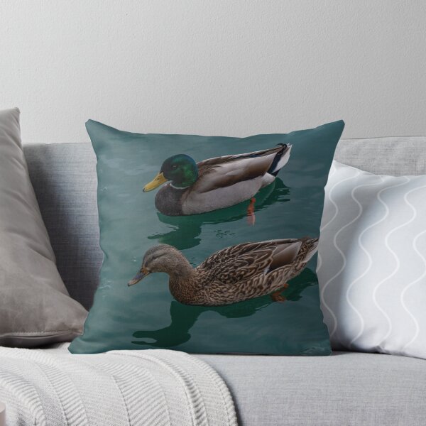 Item preview, A Pair of Mallards in Ice Flecked Water designed and sold by Gerda Grice Photography.