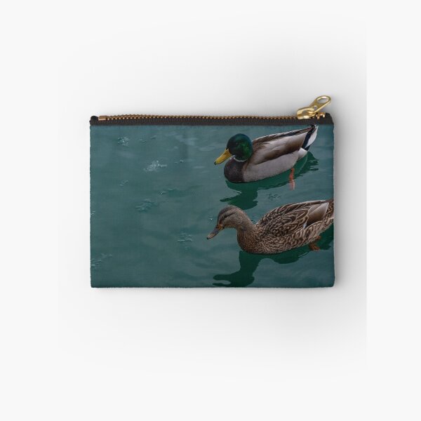 Item preview, A Pair of Mallards in Ice Flecked Water designed and sold by Gerda Grice Photography.