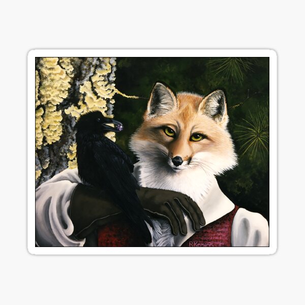 The Fox and the Cheese - Aesop's Fable Sticker