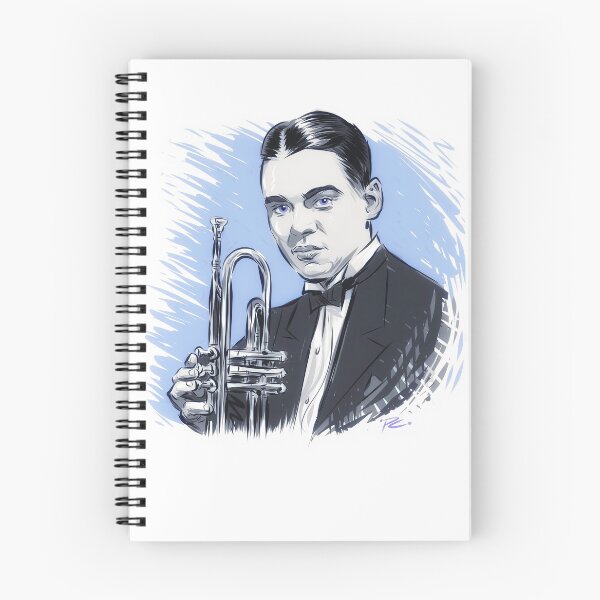 Item preview, Bix Beiderbeck - An illustration by Paul Cemmick designed and sold by TIGERDAVER.