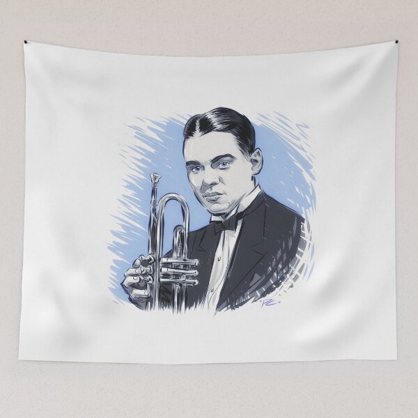 Item preview, Bix Beiderbeck - An illustration by Paul Cemmick designed and sold by TIGERDAVER.