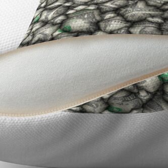 Alternate view of Abstract 3D Dollars Throw Pillow