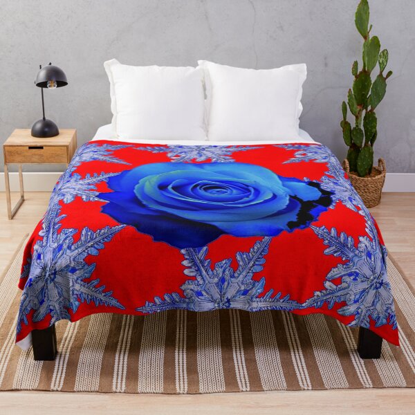 Item preview,  RED ROYAL BLUE ROSE CRYSTAL SNOWFLAKES designed and sold by sharlesart.