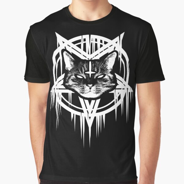 Artikel-Vorschau von Satanische Black Metal Katze CATAN 666, designt und verkauft von Skady666.