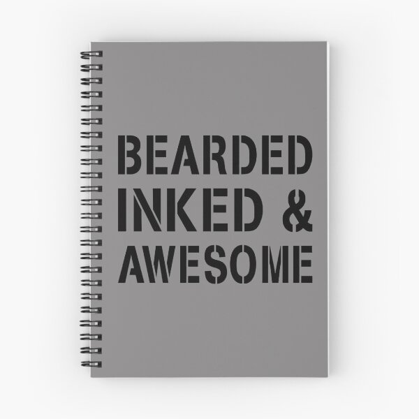Item preview, Town Tees Bearded Inked Awesome Shirt designed and sold by TownTees.