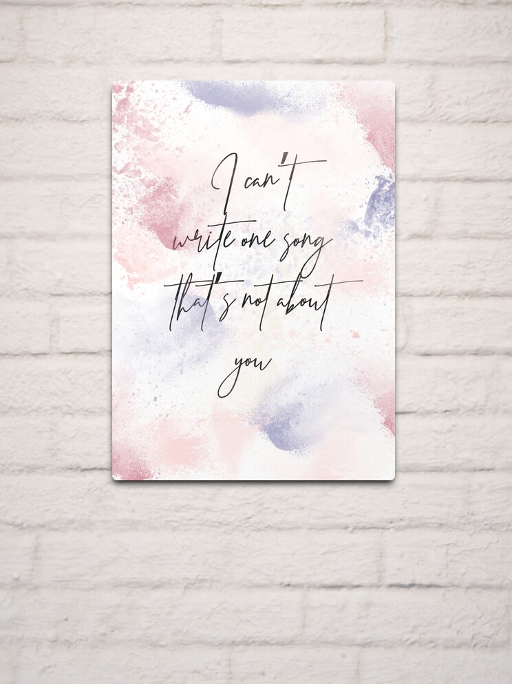 Shawn Mendes Song Lyrics Canvas Prints for Sale