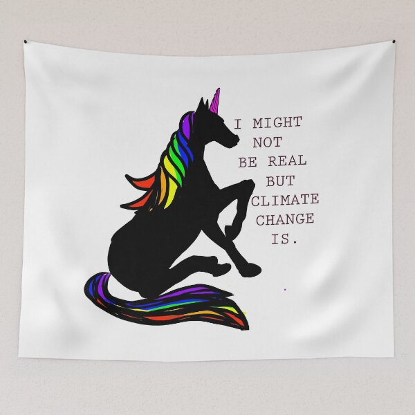 Item preview, I might not be real but climate change is! designed and sold by reasonablemunki.