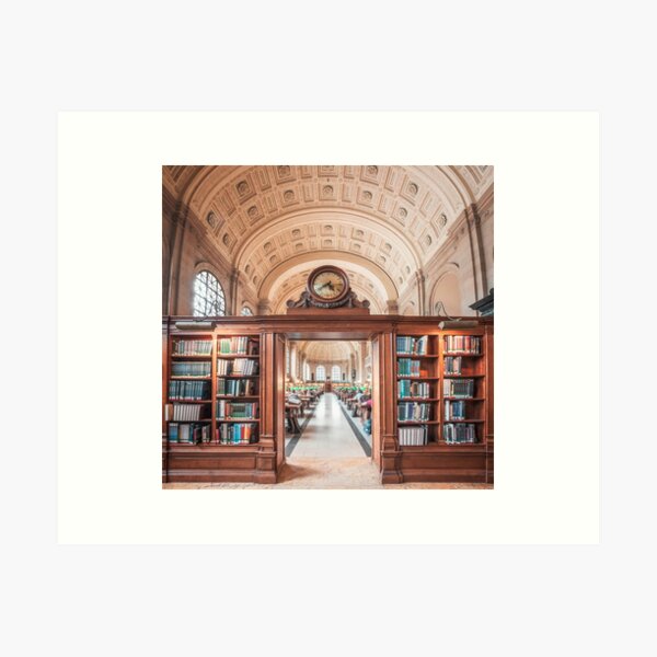 Boston Library Art Print