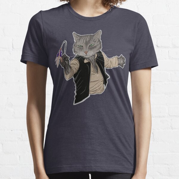 Han solo cat baseball tee sale