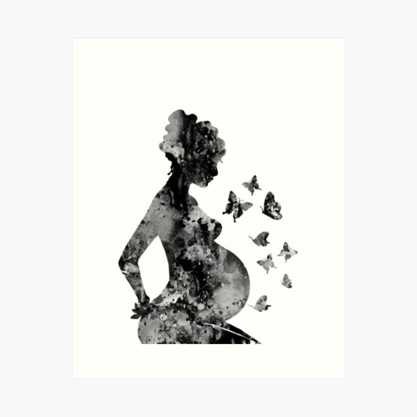 Item preview, Pregnancy, pregnant woman designed and sold by Rosaliartbook.