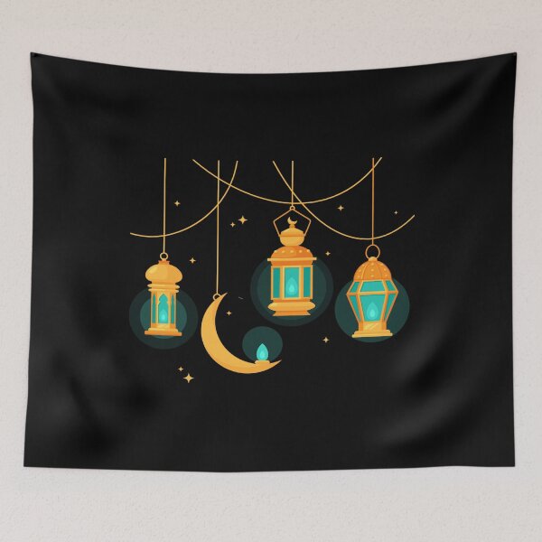 Item preview, Ramadan Kareem and Eid al-Fitr al-Adha Mubarak Yellow Lantern designed and sold by Best Arts.