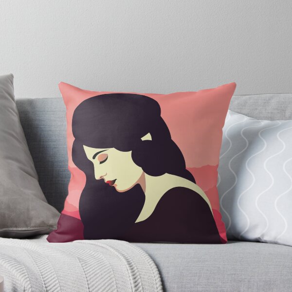Artikelvorschau, Kunst-Deko ein Sleeper-`s Retro Mädchen, das Land-Seiten-Sonnenuntergang-Weinlese-Art aufwirft entworfen und verkauft von 108dragons.