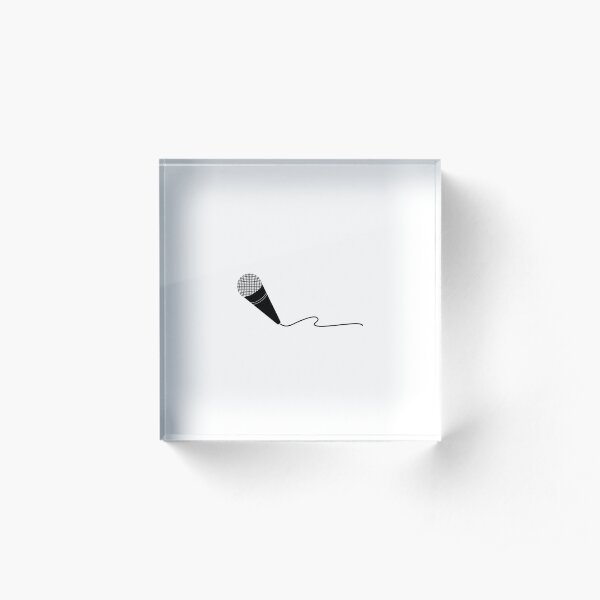Microphone Acrylic Block