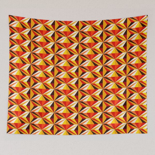 Item preview, Colorful Triangles - Orange designed and sold by Ribeiro Design.