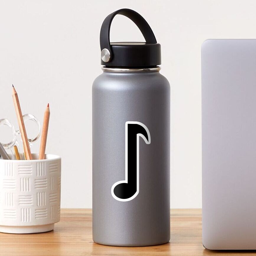 Musical Eighth Notes Symbols Sticker