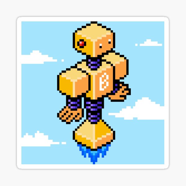 Boxy Bot Sticker