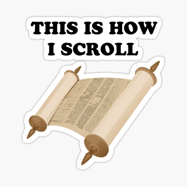 This Is How I Scroll Sticker