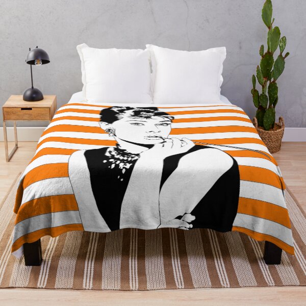 Item preview, Audrey Stripes Orange - CLAS0009 designed and sold by 3-Starfish.