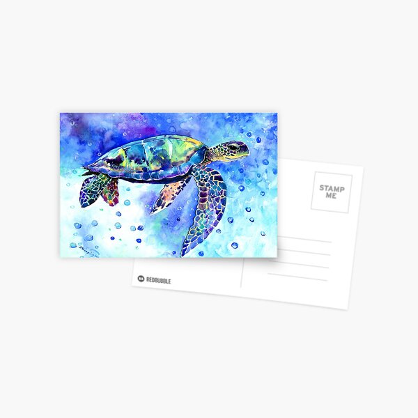 Item preview, Sea Turtle Underwater Scene designed and sold by surenart.