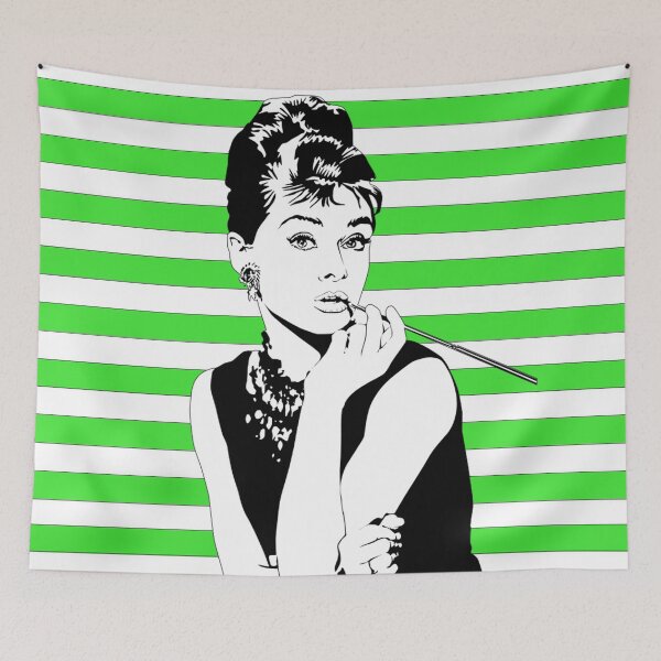 Item preview, Audrey Stripes Green - CLAS0010 designed and sold by 3-Starfish.