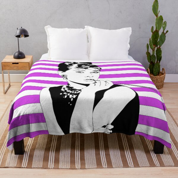 Item preview, Audrey Stripes Purple - CLAS0011 designed and sold by 3-Starfish.