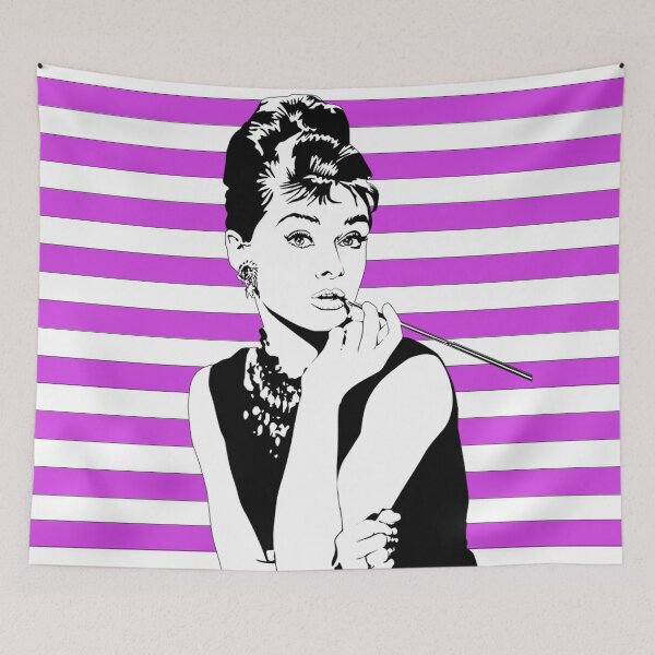 Item preview, Audrey Stripes Purple - CLAS0011 designed and sold by 3-Starfish.