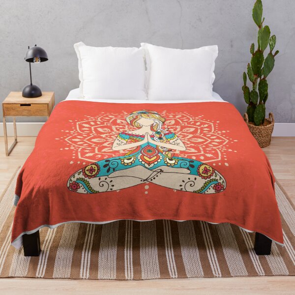 Item preview, Yoga Girl Pose. Ethnic prnament mandala designed and sold by anvino.