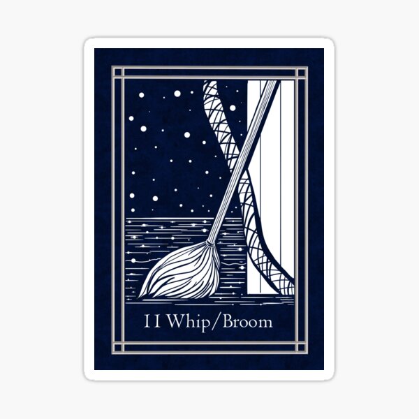 Item preview, Blue Night Lenormand: whip/broom designed and sold by Adriana Juarez.
