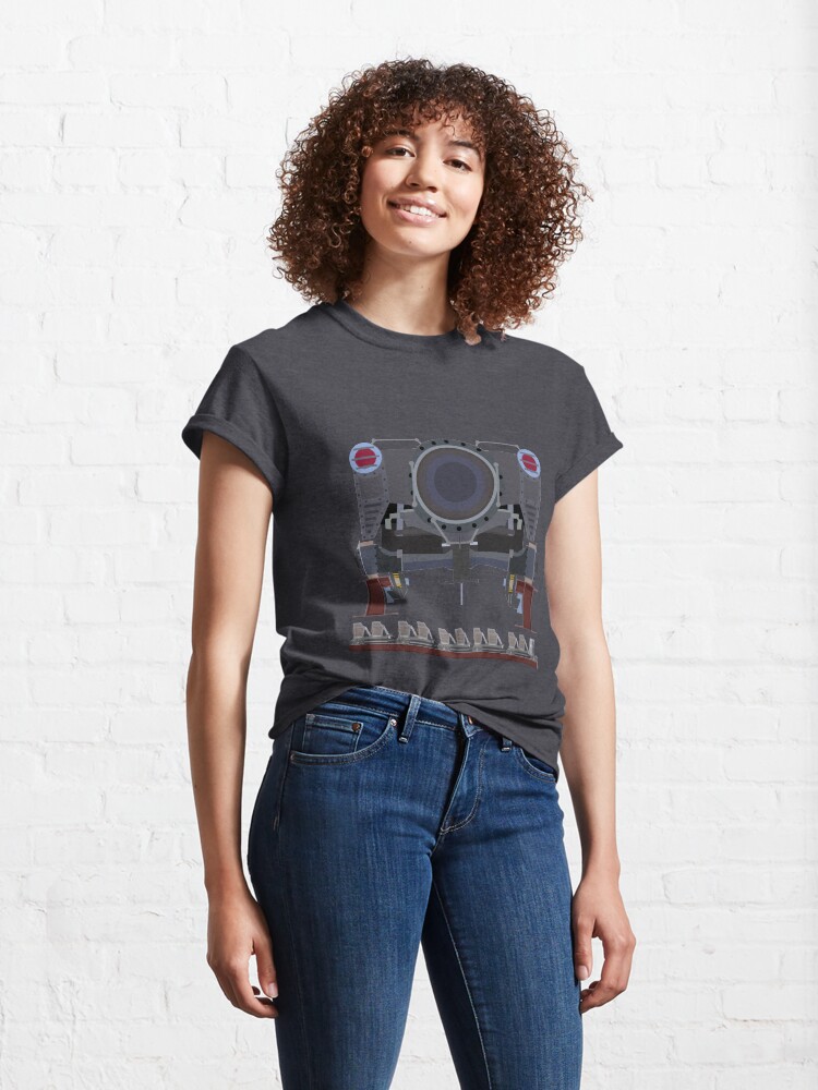 Alternate view of Steel Vengeance Rollercoaster Train Classic T-Shirt