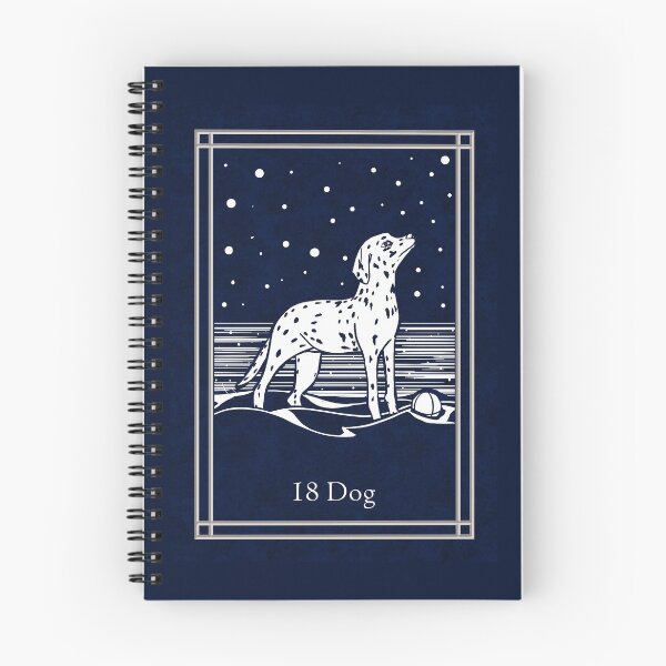 Item preview, Blue Night Lenormand: dog designed and sold by Adriana Juarez.