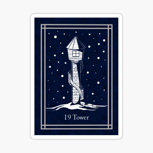 Item preview, Blue Night Lenormand: tower designed and sold by Adriana Juarez.
