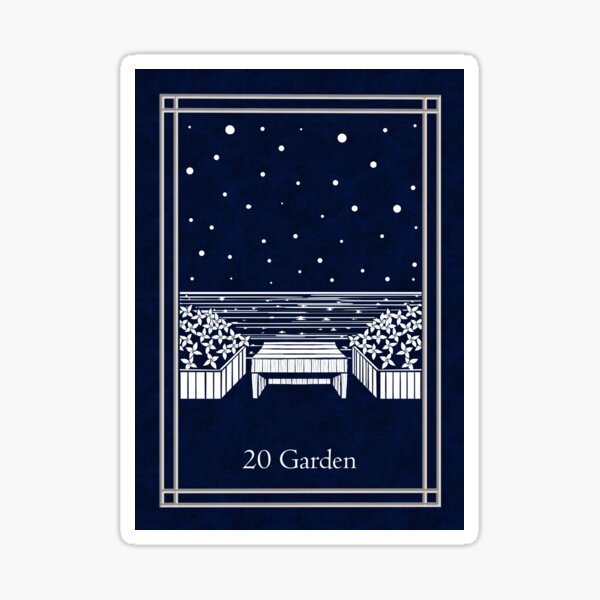 Item preview, Blue Night Lenormand: garden designed and sold by Adriana Juarez.