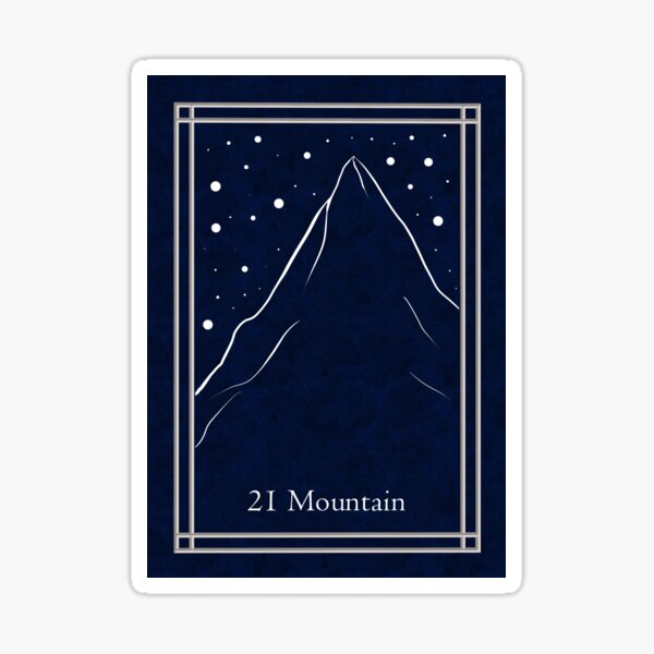 Item preview, Blue Night Lenormand: mountain designed and sold by Adriana Juarez.