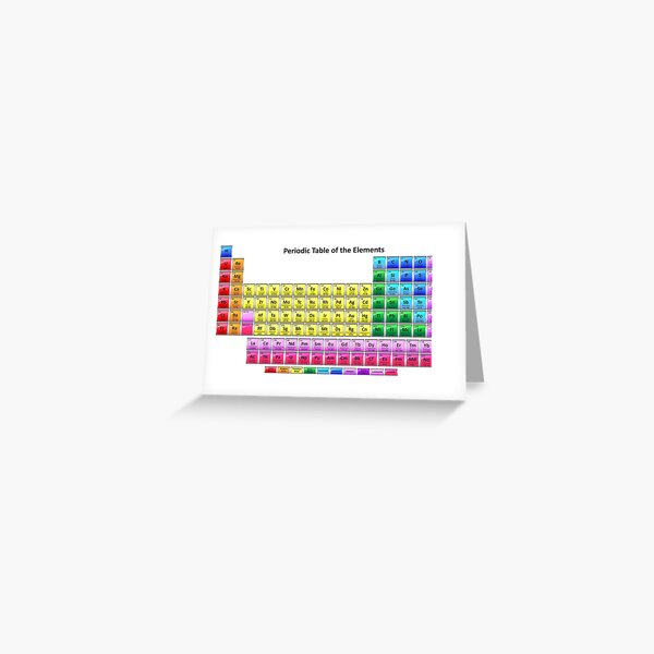 #Mendeleev's #Periodic #Table of the #Elements Greeting Card