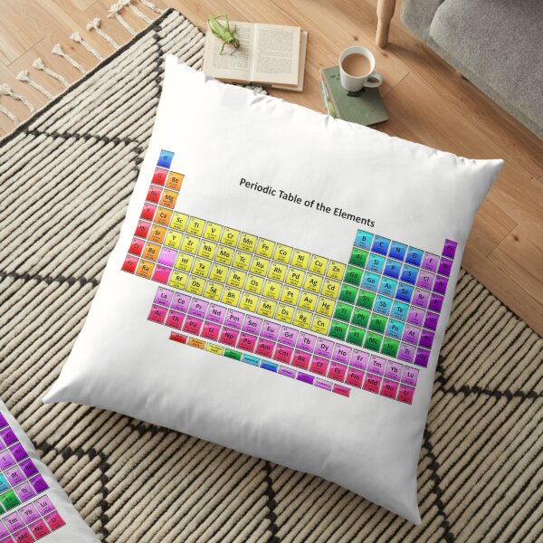 #Mendeleev's #Periodic #Table of the #Elements Floor Pillow