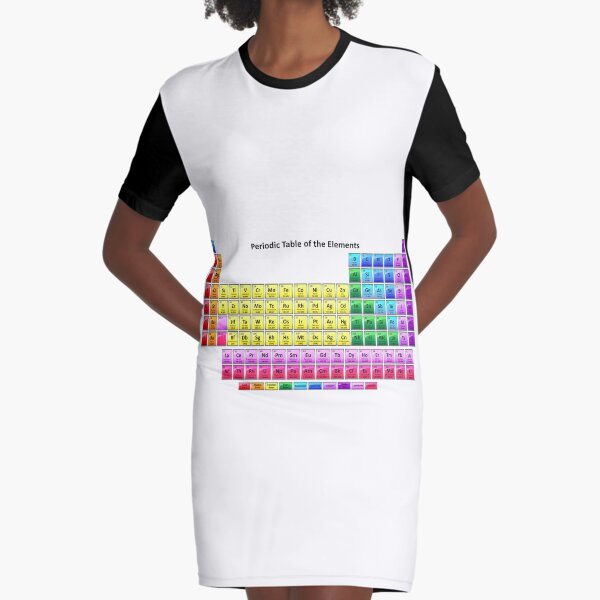 #Mendeleev's #Periodic #Table of the #Elements Graphic T-Shirt Dress
