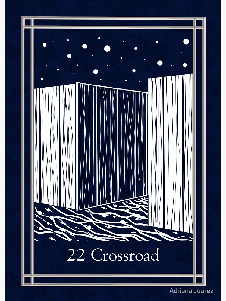 “Blue Night Lenormand: crossroad” Sticker for Sale by AlmaAzul | Redbubble