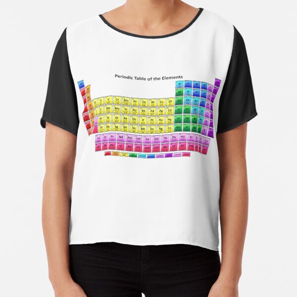 #Mendeleev's #Periodic #Table of the #Elements Chiffon Top
