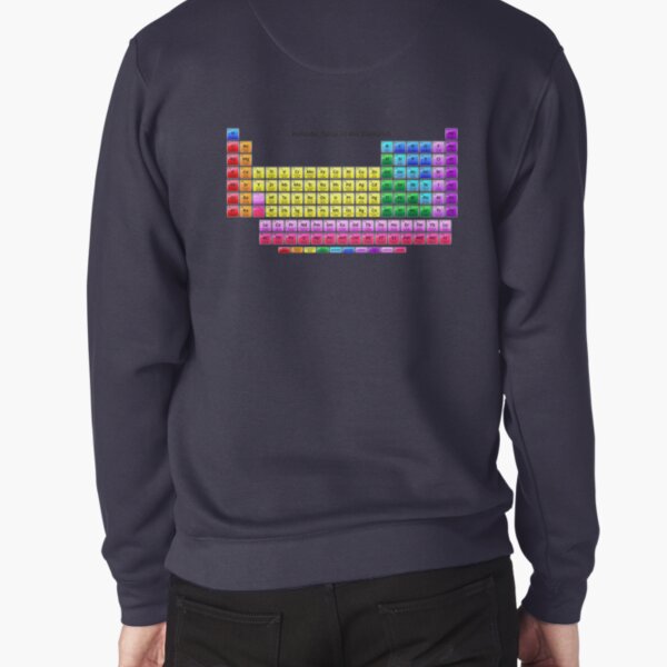 Physics Prints, #Mendeleev's #Periodic #Table of the #Elements Pullover Sweatshirt