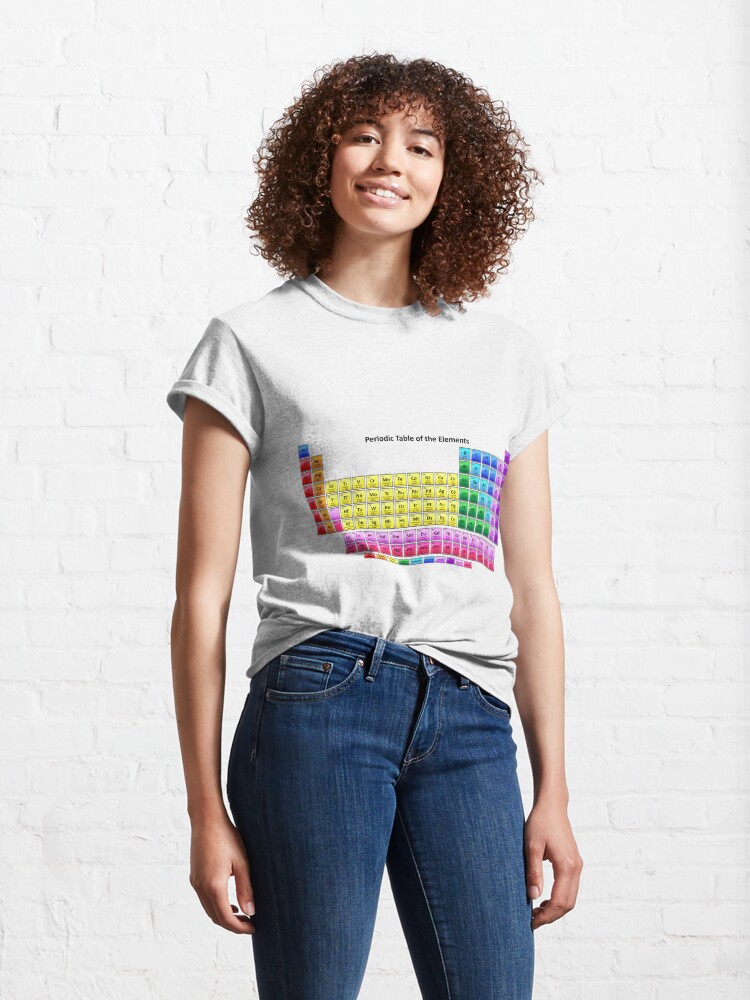 Alternate view of #Mendeleev's #Periodic #Table of the #Elements Classic T-Shirt
