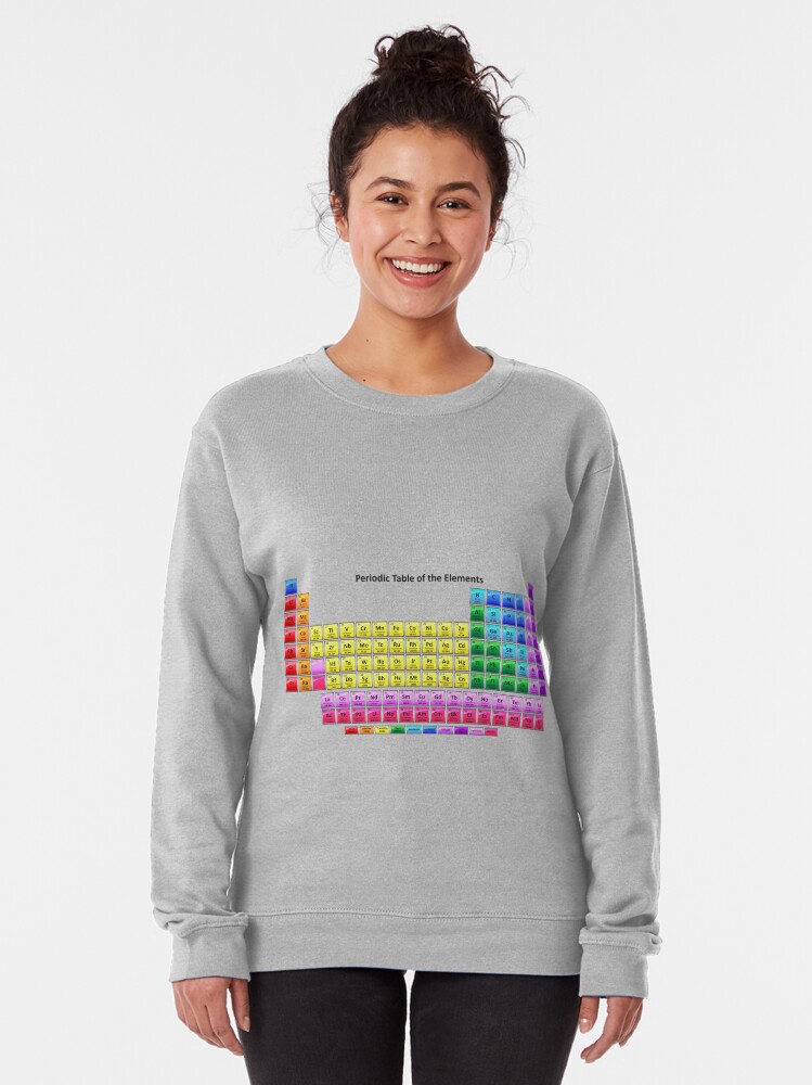 Alternate view of #Mendeleev's #Periodic #Table of the #Elements Pullover Sweatshirt