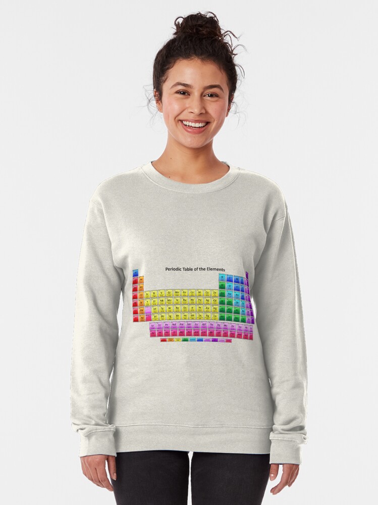 Alternate view of #Mendeleev's #Periodic #Table of the #Elements Pullover Sweatshirt