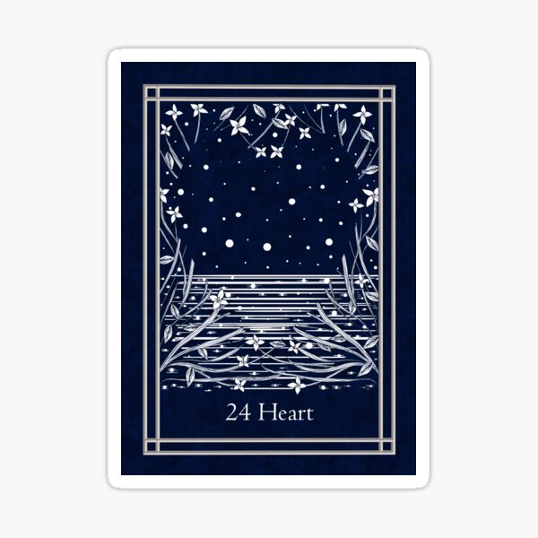 Item preview, Blue Night Lenormand: heart designed and sold by Adriana Juarez.