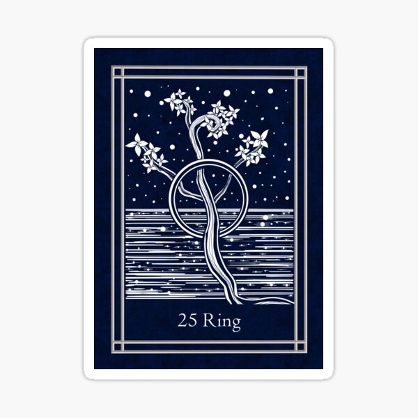 Item preview, Blue Night Lenormand: ring designed and sold by Adriana Juarez.
